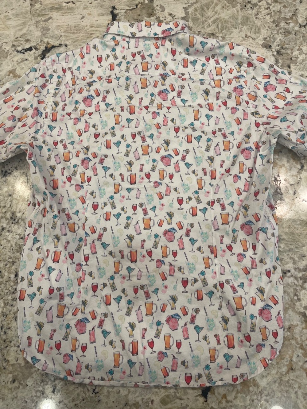 Robert Graham Men's Cotton Cocktail Graphic Print Shirt L Tailored Fit Cuff - Picture 8 of 9